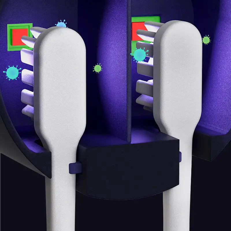 UV Toothbrush Sanitizer & Holder – 99.9% Bacteria Kill with Every Use